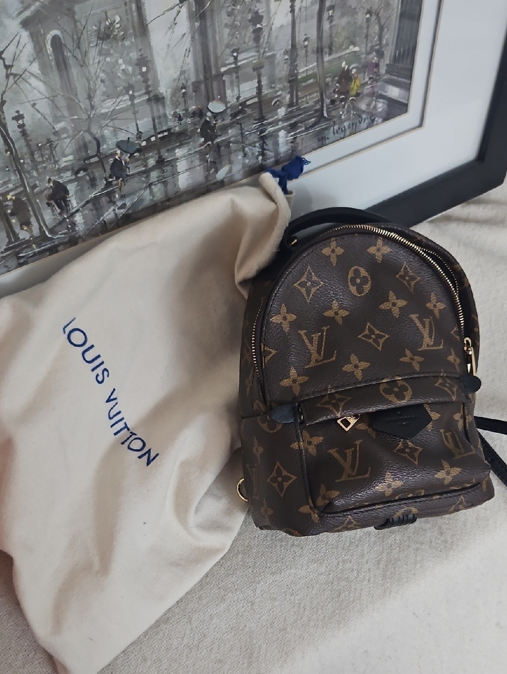 Louis Vuitton Monogram Canvas Mini Backpack in Brown - Picture 3 of 3